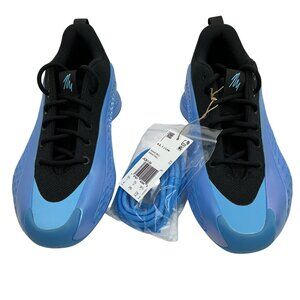 New Adidas A.E. 1 J Anthony Edwards Low Basketball Shoes Blue/Black Youth 6 New
